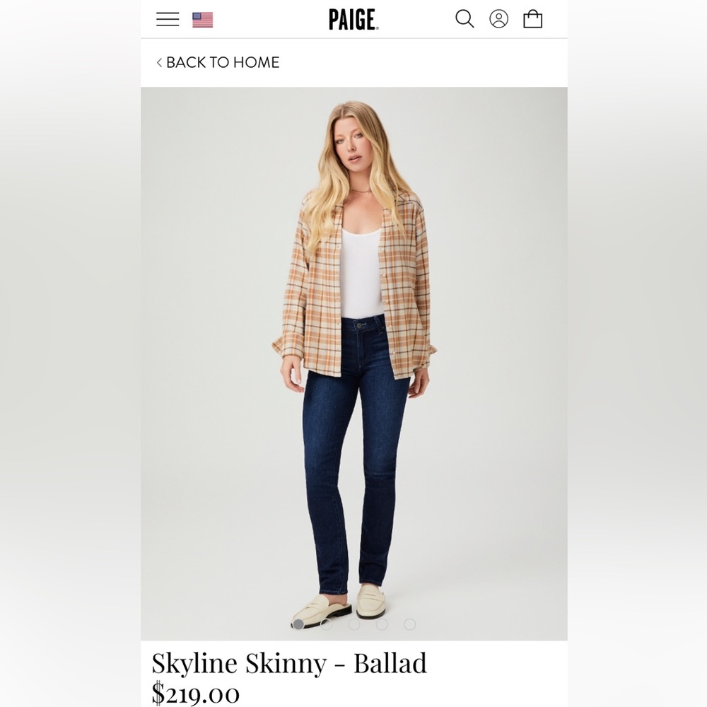 PAIGE 'Skyline Skinny' denim jeans 26